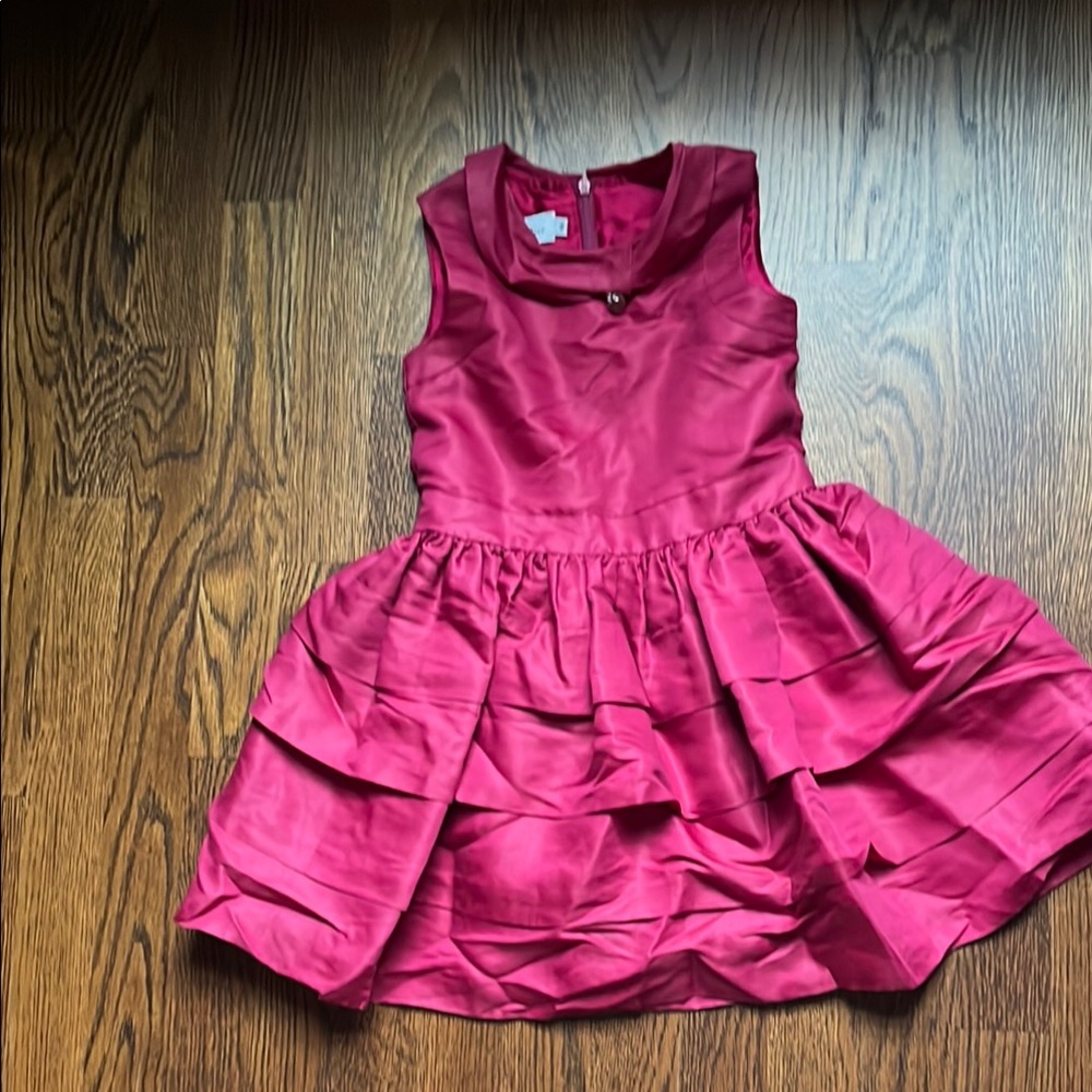 Christian Dior maroon Kids Dress